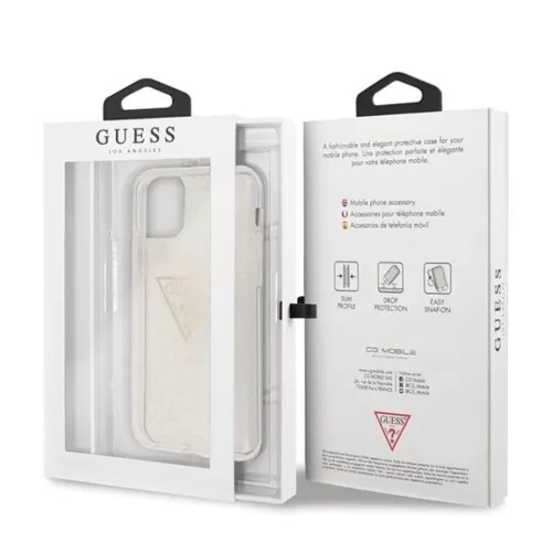 Guess GUHCN58SGTLGO iPhone 11 Pro arany/arany keménytok Glitter Trian-3700740461426 7 kép