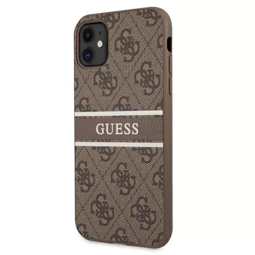 Guess 4G Stripe tok iPhone 11 / Xr 6.1" - barna-3666339005498 2 kép