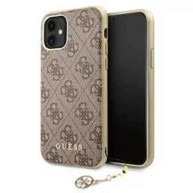   Guess GUHCN61GF4GBR iPhone 11 barna/barna kemény tok 4G Charms Kollekció tok