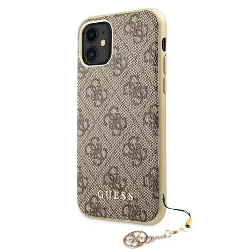 Guess GUHCN61GF4GBR iPhone 11 barna/barna kemény tok 4G Charms Kollek-3700740468081 2 kép