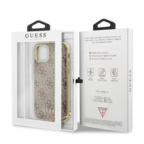 Guess GUHCN61GF4GBR iPhone 11 barna/barna kemény tok 4G Charms Kollek-3700740468081 7 kép