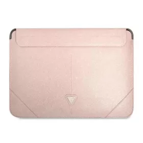   Guess Saffiano Triangle Logo fliptok 14"-os laptop tok - rózsaszín