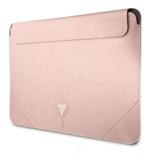 Guess Saffiano Triangle Logo fliptok 14"-os laptop tok - rózsaszín-3666339039905 2 kép