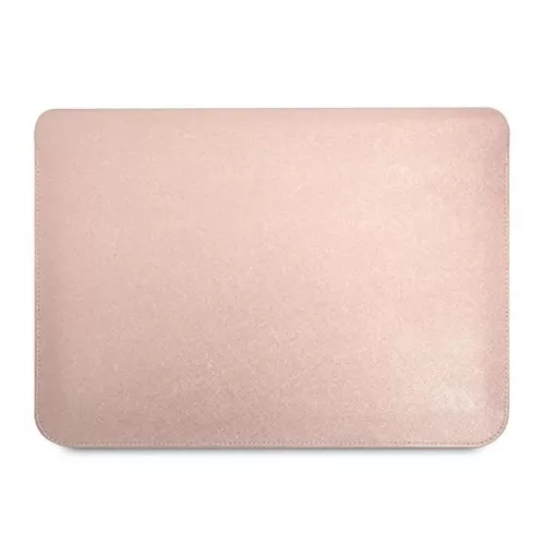 Guess Saffiano Triangle Logo fliptok 14"-os laptop tok - rózsaszín-3666339039905 3 kép
