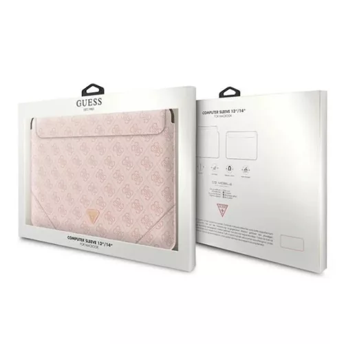 Guess 4G Uptown Triangle Logós tok 13-14" laptophoz – rózsaszín-3666339040000 4 kép