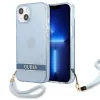 Guess GUHCP13MHTSGSB iPhone 13 6.1 "kék / kék keménytok áttetsző pánt tok