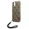 Guess GUOHCN61H4STW iPhone 11 barna/barna tok 4G Print Strap tok-3666339046408 2 kép