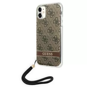 Guess GUOHCN61H4STW iPhone 11 barna/barna tok 4G Print Strap tok-3666339046408 2 kép
