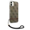 Guess GUOHCN61H4STW iPhone 11 barna/barna tok 4G Print Strap tok-3666339046408 4 kép