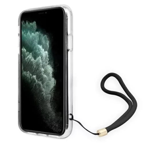 Guess GUOHCN61H4STW iPhone 11 barna/barna tok 4G Print Strap tok-3666339046408 5 kép