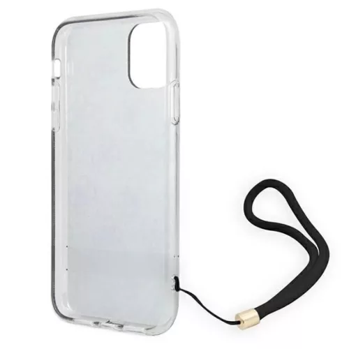 Guess GUOHCN61H4STW iPhone 11 barna/barna tok 4G Print Strap tok-3666339046408 7 kép