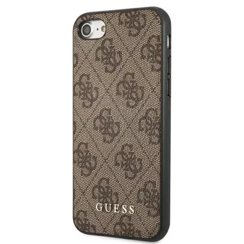 Guess 4G Metal Gold Logo tok iPhone SE 2022 / 2020 / 7 / 8 - Barna-3700740493953 2 kép