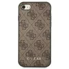Guess 4G Metal Gold Logo tok iPhone SE 2022 / 2020 / 7 / 8 - Barna-3700740493953 3 kép