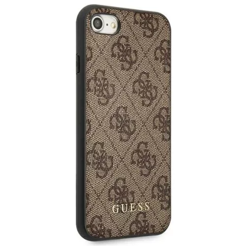 Guess 4G Metal Gold Logo tok iPhone SE 2022 / 2020 / 7 / 8 - Barna-3700740493953 4 kép