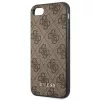 Guess 4G Metal Gold Logo tok iPhone SE 2022 / 2020 / 7 / 8 - Barna-3700740493953 6 kép