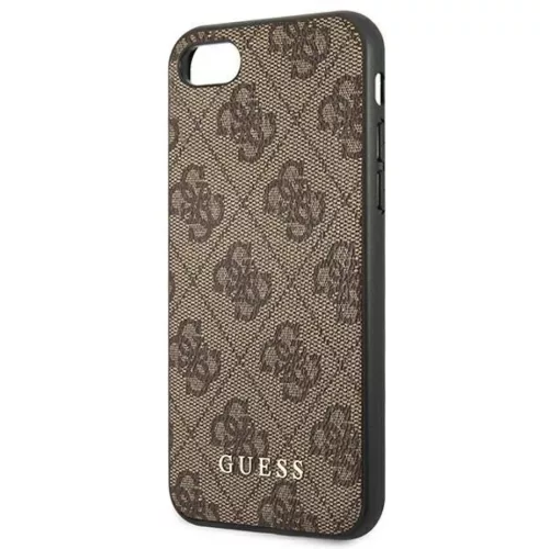 Guess 4G Metal Gold Logo tok iPhone SE 2022 / 2020 / 7 / 8 - Barna-3700740493953 6 kép