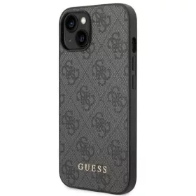 Guess GUHCP14SG4GFGR iPhone 14 6,1" szürke hard tok 4G Metal Gold Log-3666339094034 2 kép