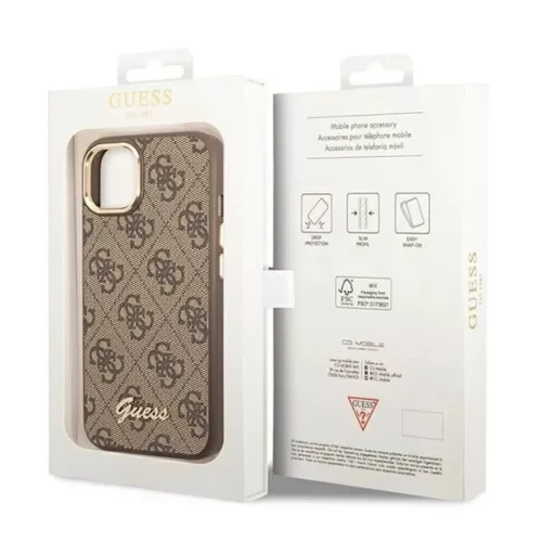 Guess GUHCP14MHG4SHW iPhone 14 Plus 6.7" barna / barna kemény tok 4G -3666339065256 8 kép