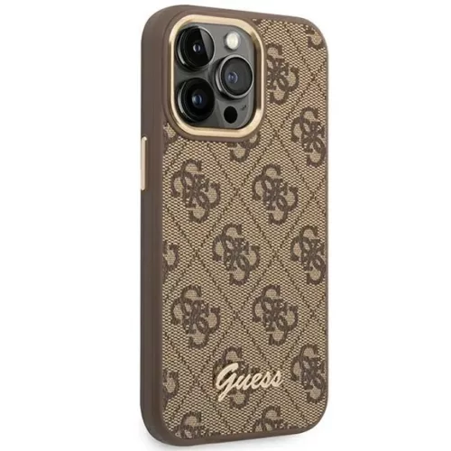 Guess GUHCP14LHG4SHW iPhone 14 Pro 6.1" barna / barna kemény tok 4G V-3666339065263 4 kép