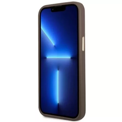 Guess GUHCP14LHG4SHW iPhone 14 Pro 6.1" barna / barna kemény tok 4G V-3666339065263 5 kép