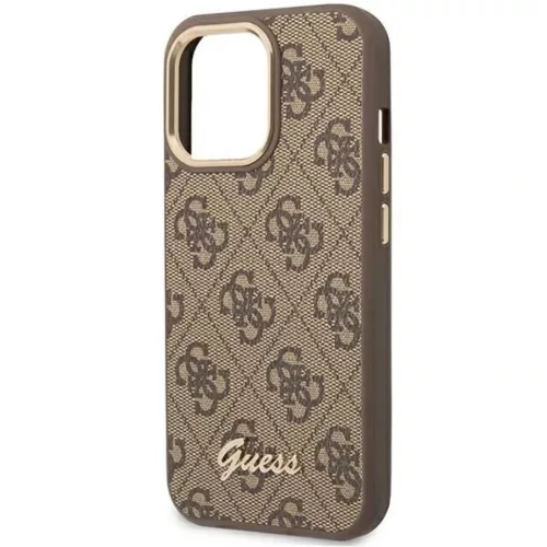 Guess GUHCP14LHG4SHW iPhone 14 Pro 6.1" barna / barna kemény tok 4G V-3666339065263 6 kép