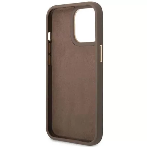 Guess GUHCP14LHG4SHW iPhone 14 Pro 6.1" barna / barna kemény tok 4G V-3666339065263 7 kép