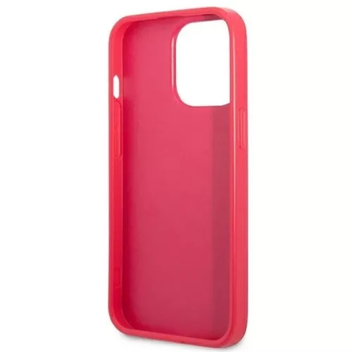Guess Saffiano 4G Small Metal Logo tok iPhone 13 Pro rózsaszín-3666339047986 6 kép