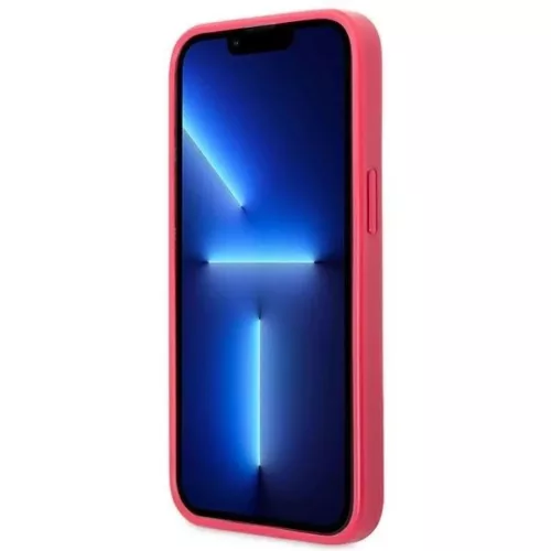 Guess Saffiano 4G Small Metal Logo tok iPhone 13 Pro rózsaszín-3666339047986 7 kép
