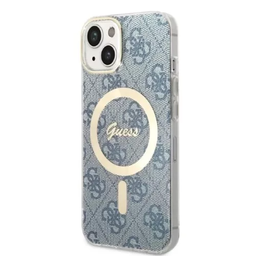 Guess GUBPP14MH4EACSB tok+ töltő iPhone 14 Plus 6.7" kék/kék kemé-3666339102975 2 kép