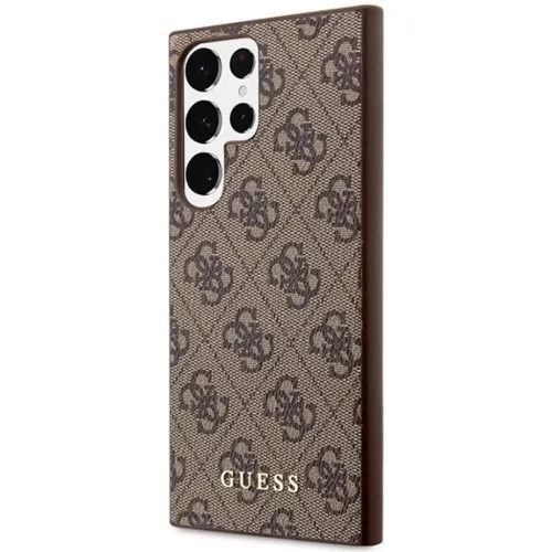 Guess GUHCS23LG4GFBR S23 Ultra S918 barna/barna kemény tok 4G Arany L-3666339117009 2 kép