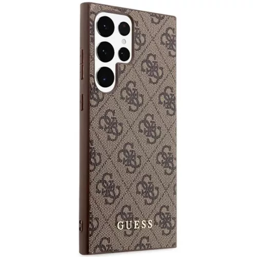 Guess GUHCS23LG4GFBR S23 Ultra S918 barna/barna kemény tok 4G Arany L-3666339117009 4 kép