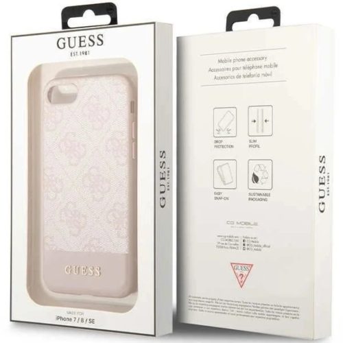 Guess GUHCI8G4GLPI iPhone 7/8/SE 2020/2022 pink/pink kemény tok 4G St-3666339118907 8 kép