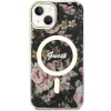 Guess Flower MagSafe tok iPhone 14-hez - fekete-3666339115517 3 kép