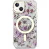 Guess Flower MagSafe tok iPhone 14 - átlátszó-3666339115630 3 kép