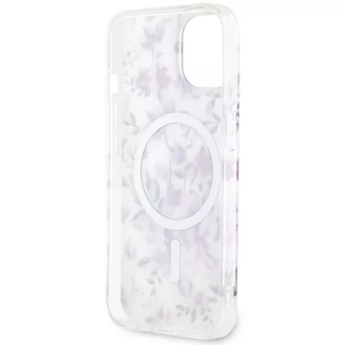 Guess Flower MagSafe tok iPhone 14 - átlátszó-3666339115630 7 kép