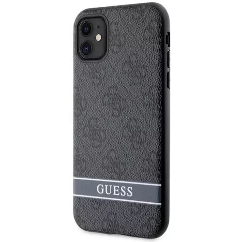 Guess GUHCN61P4SNK iPhone 11 szürke/szürke keménytok 4G Stripe tok-3666339170103 2 kép