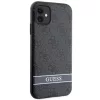 Guess GUHCN61P4SNK iPhone 11 szürke/szürke keménytok 4G Stripe tok-3666339170103 4 kép