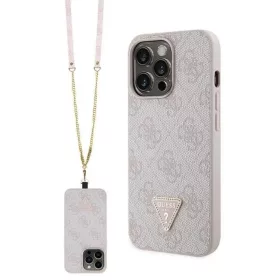   Guess GUHCP13XP4TDSCPP tok iPhone 13 Pro Max 6.7" - rózsaszín Crossbody 4G Metal Logo
