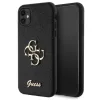 Guess GUHCN61HG4SGK tok iPhone 11  - fekete Glitter Script Big 4G tok
