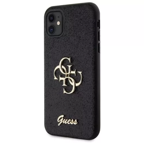 Guess GUHCN61HG4SGK tok iPhone 11  - fekete Glitter Script Big 4G tok-3666339147266 2 kép