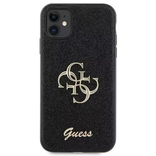 Guess GUHCN61HG4SGK tok iPhone 11  - fekete Glitter Script Big 4G tok-3666339147266 3 kép