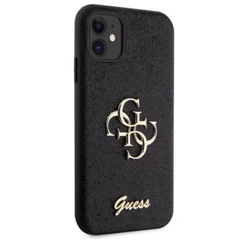 Guess GUHCN61HG4SGK tok iPhone 11  - fekete Glitter Script Big 4G tok-3666339147266 4 kép