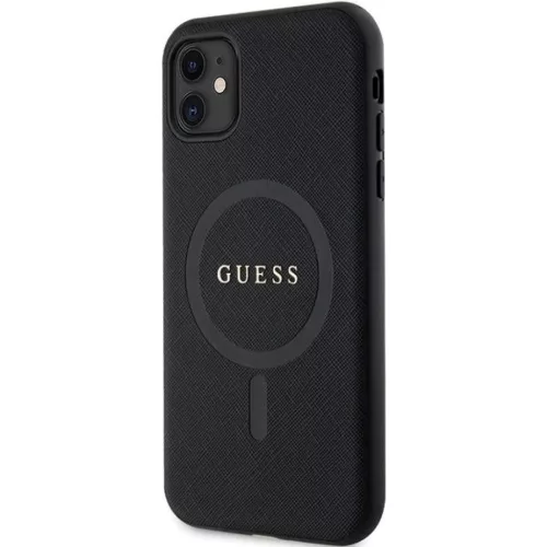 Guess GUHMN61PSAHMCK tok iPhone 11-hez - fekete Saffiano MagSafe-3666339155667 2 kép