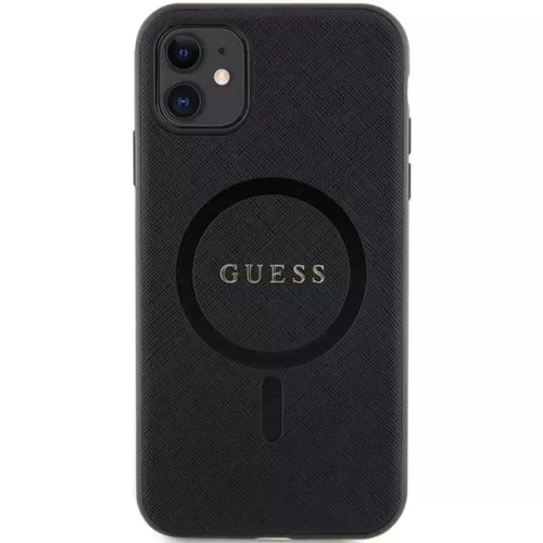 Guess GUHMN61PSAHMCK tok iPhone 11-hez - fekete Saffiano MagSafe-3666339155667 3 kép