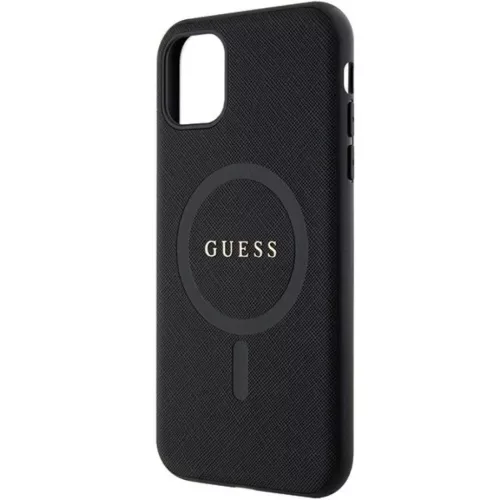 Guess GUHMN61PSAHMCK tok iPhone 11-hez - fekete Saffiano MagSafe-3666339155667 6 kép