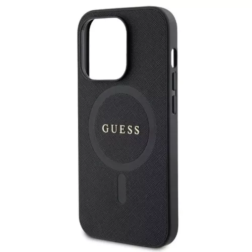Guess GUHMP14LPSAHMCK tok tok iPhone 14 Pro - fekete Saffiano MagSafe-3666339155742 6 kép