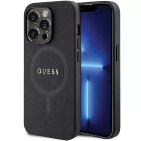   Guess GUHMP14XPSAHMCK tok iPhone 14 Pro Max 6.7" - fekete Saffiano MagSafe