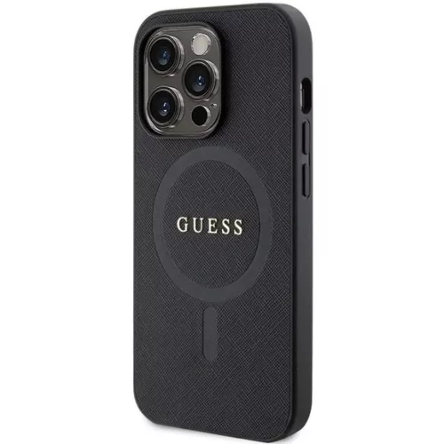 Guess GUHMP14XPSAHMCK tok iPhone 14 Pro Max 6.7" - fekete Saffiano Mag-3666339155759 2 kép