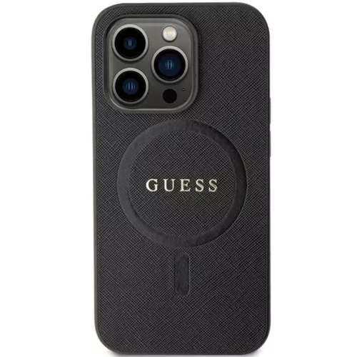 Guess GUHMP14XPSAHMCK tok iPhone 14 Pro Max 6.7" - fekete Saffiano Mag-3666339155759 3 kép