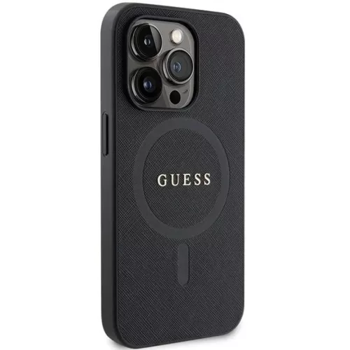 Guess GUHMP14XPSAHMCK tok iPhone 14 Pro Max 6.7" - fekete Saffiano Mag-3666339155759 4 kép